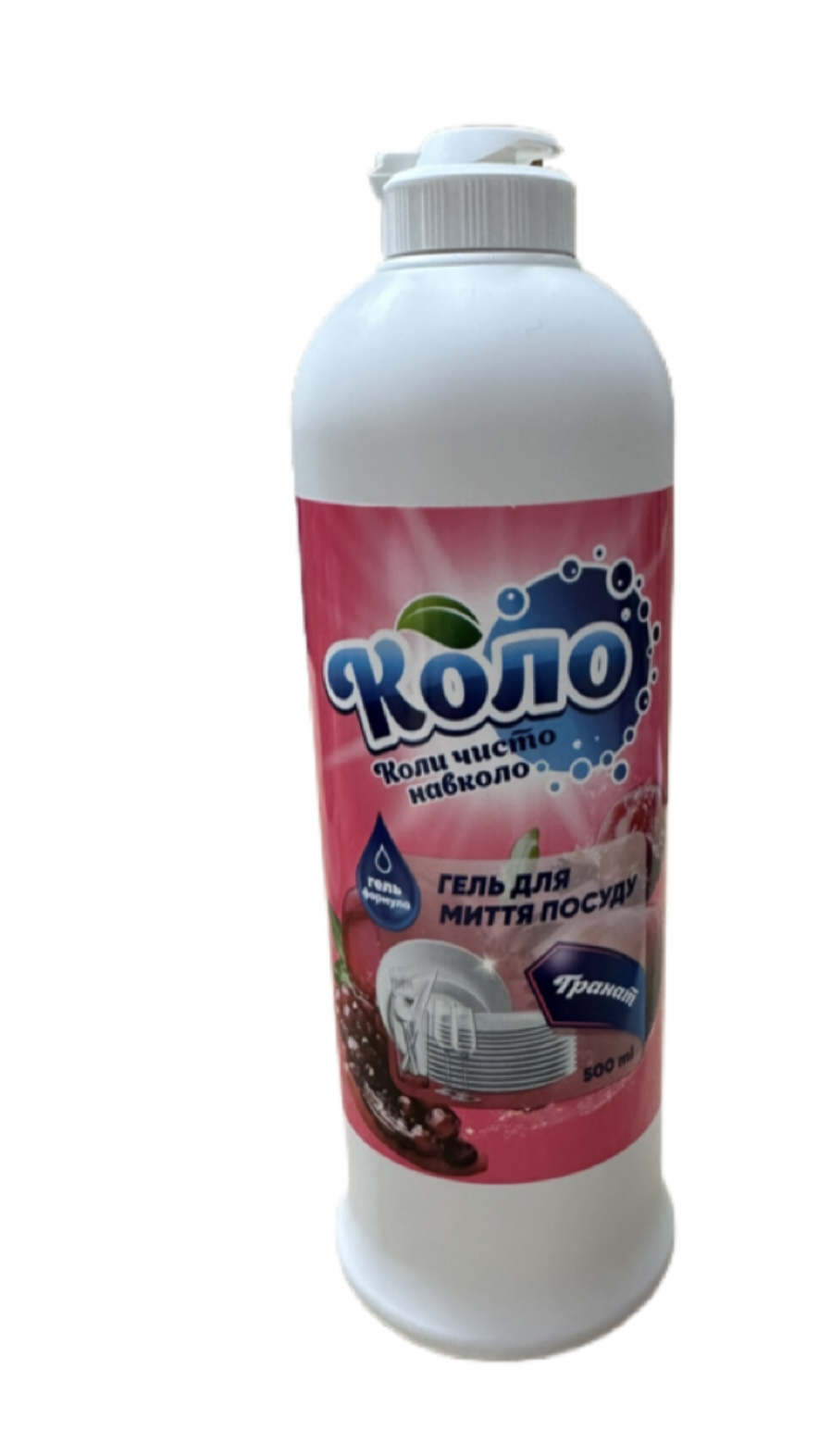 Гель для миття посуду КОЛО Гранат, 0,5л., DONAT